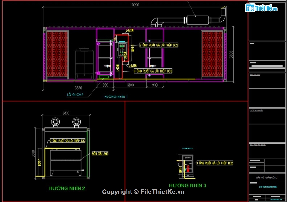 bản vẽ máy phát điện,bản vẽ hoàn công máy phát,bản vẽ máy phát 1500kva