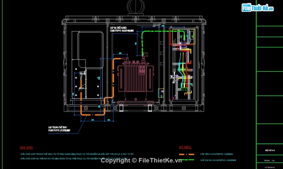 cad trạm,cad trạm biến áp kios,cad trạm biến áp trung thế