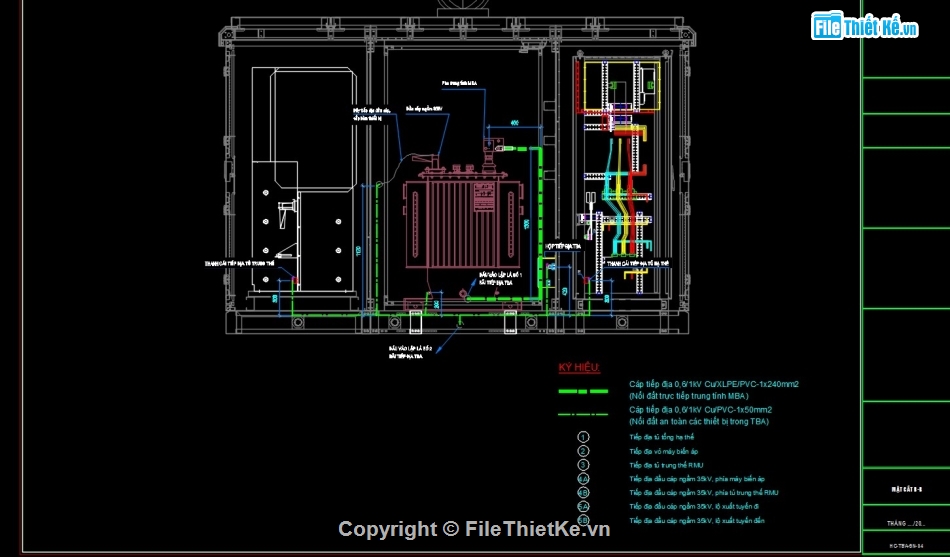 cad trạm,cad trạm biến áp kios,cad trạm biến áp trung thế