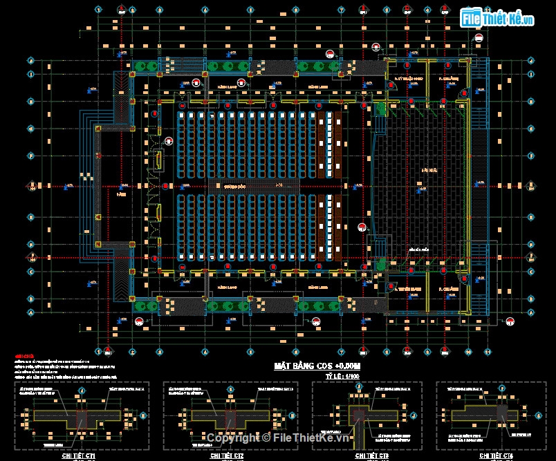 Bản vẽ cad hội trường,Bản vẽ hội trường full,Full hồ sơ thiết kế,Full bản vẽ nhà hội trường