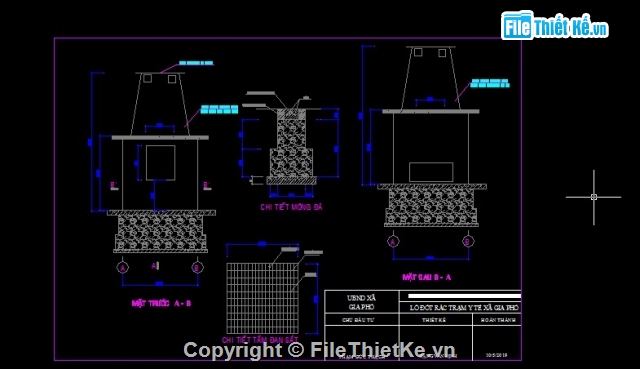 Bản Vẽ Cad Kèm Dự Toán Lò Đốt Rác Nhỏ Dành Cho Trạm Ý Tế, Trường Học ...