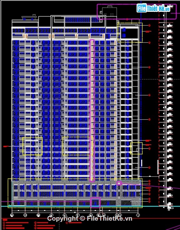 cad chung cư,bản vẽ full chung cư cao tầng,bản vẽ chung cư