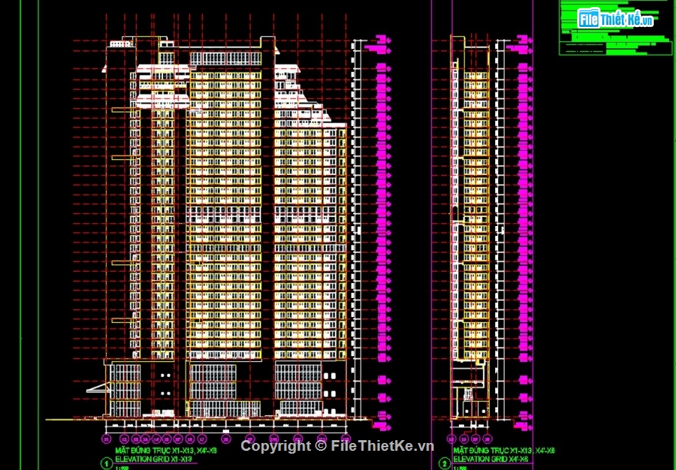 kiến trúc khách sạn,bản vẽ kiến trúc khách sạn,thuyết minh thiết kế khách sạn,bản vẽ khách sạn cao cấp