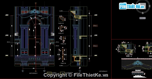 bản vẽ khách sạn,CAD khách sạn 7 tầng,khách sạn,khách sạn tân cổ điển,thiết kế khách sạn