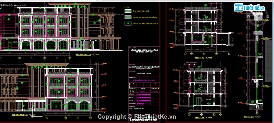 bản vẽ khách sạn 3 tầng 14x22m,File cad khách sạn 3 tầng,Bản vẽ cad khách sạn 3 tầng,File hồ sơ khách sạn 3 tầng,File thiết kế khách sạn 3 tầng,Khách sạn pháp 3 tầng 14x22m