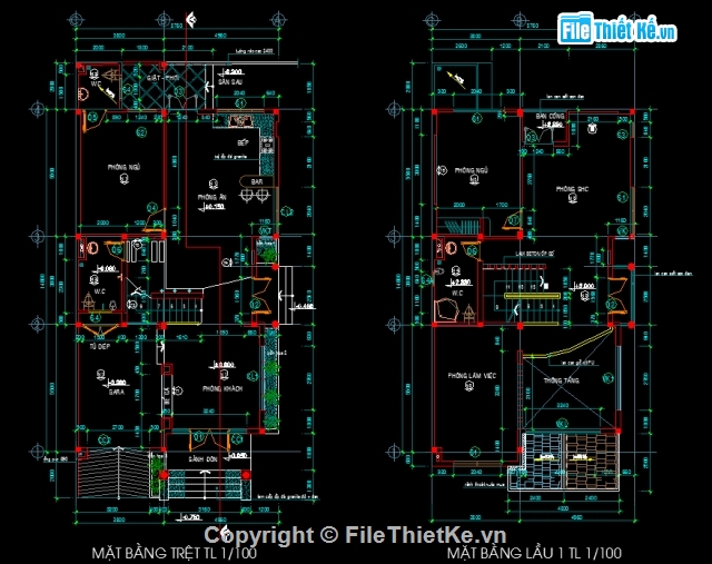 biệt thự 3 tầng,Nhà phố 3 tầng  9x19.4m,Nhà phố 3 tầng 8.76x14.8m,2 Mẫu Nhà biệt thự phố 3 tầng