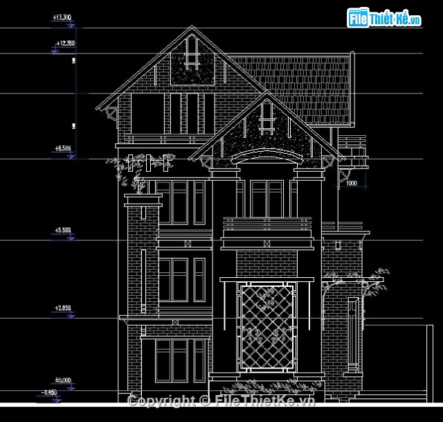 biệt thự 8.5x16m,mẫu nhà 4 tầng đẹp,thiết kế nhà 4 tầng