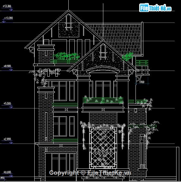 biệt thự 8.5x16m,mẫu nhà 4 tầng đẹp,thiết kế nhà 4 tầng