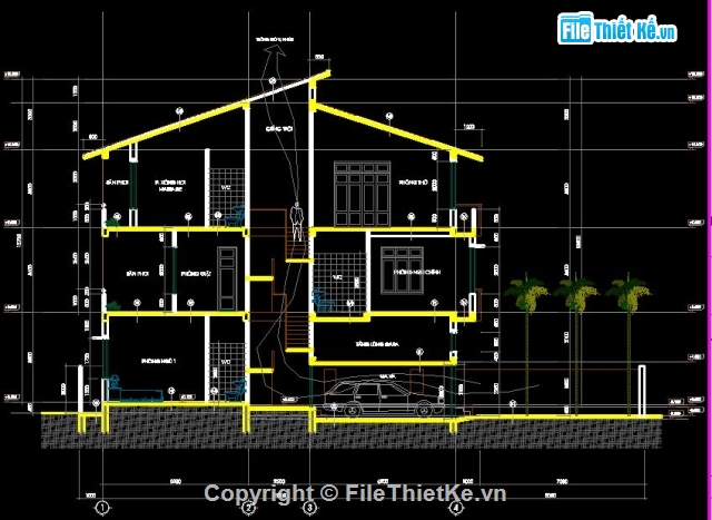 biệt thự 12x24m,mẫu nhà 3 tầng mái thái,kiến trúc nhà 3 tầng