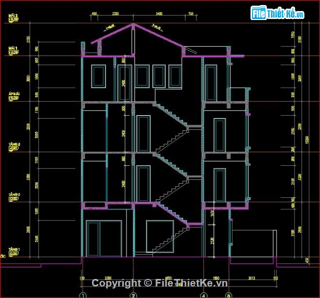 kiến trúc 4 tầng,mẫu nhà cho cán bộ,nhà phố 4 tầng