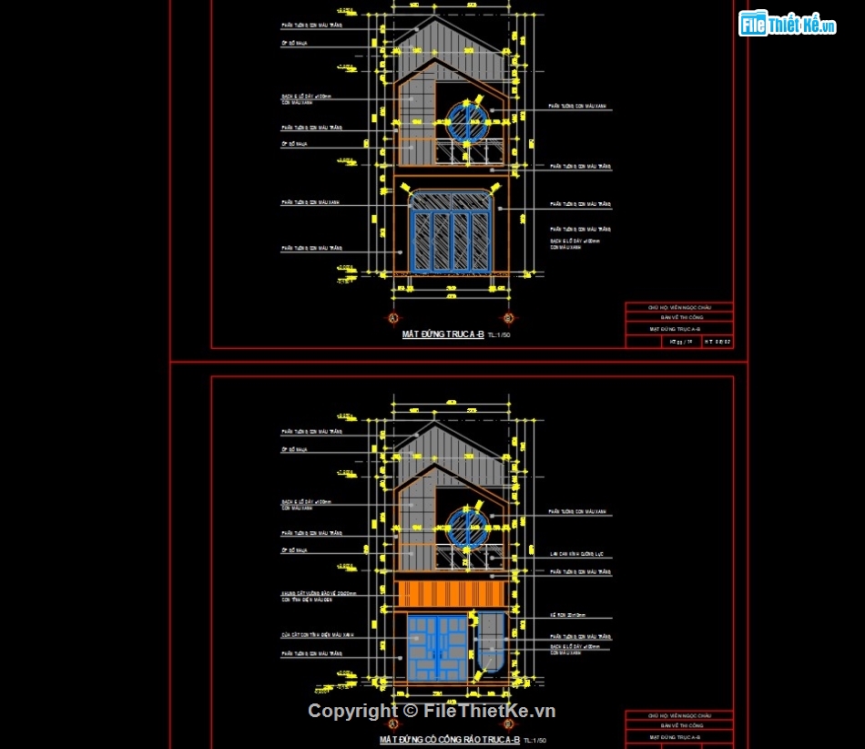 thiết kế nhà phố 2 tầng,kiến trúc 2 tầng,bản vẽ cad nhà phố 2 tầng