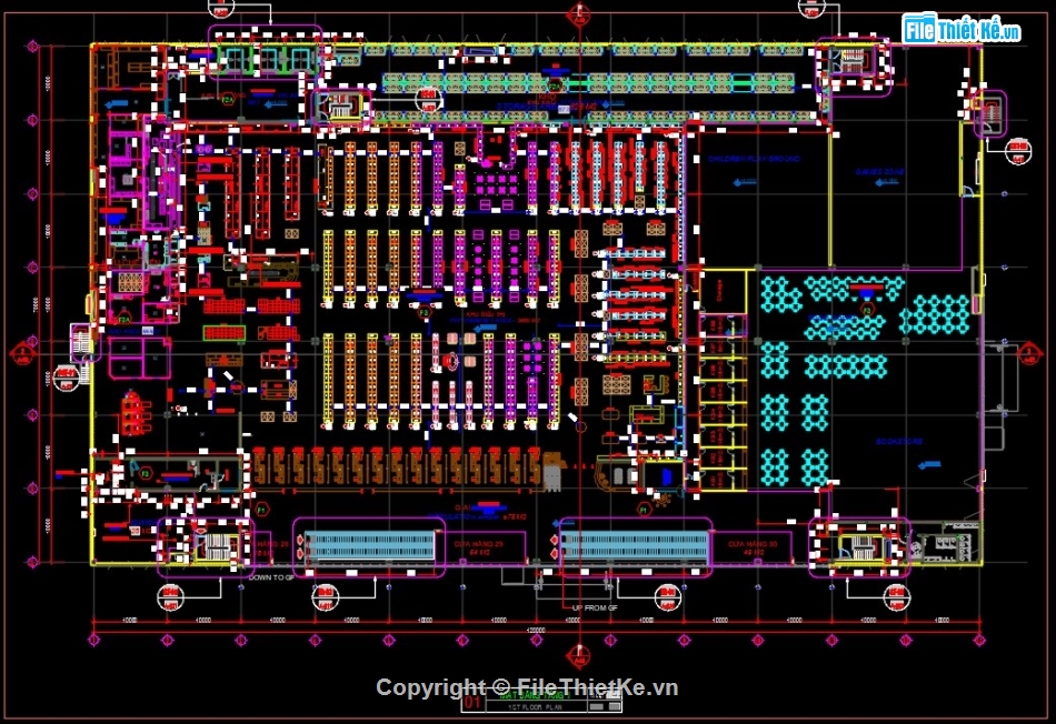 kiến trúc trung tâm thương mại,kết cấu trung tâm thương mại,trung tâm thương mại