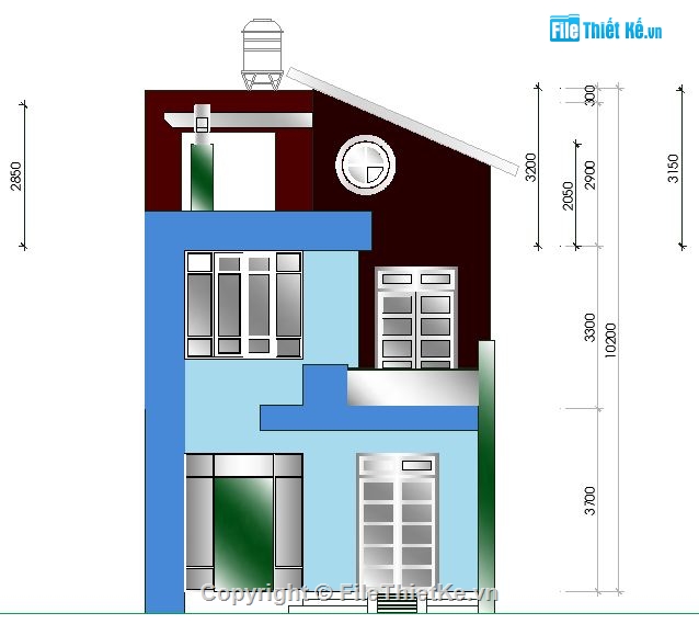 kiến trúc 2 tầng 1 tum,kiến trúc 2.5 tầng,nhà phố 2.5 tầng,bản vẽ thiết kế nhà 2 tầng 1 tum,mẫu nhà 2 tầng 1 tum,kiến trúc nhà 2 tầng 1 tum