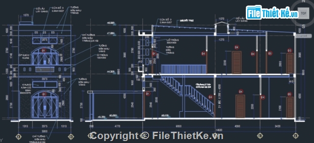 Kiến trúc nhà phố 2 tầng,nhà phố 2 tầng 5x19.6m,nhà phố 2 tầng,bản vẽ cad nhà phố 2 tầng,bản vẽ kiến trúc nhà phố 2 tầng