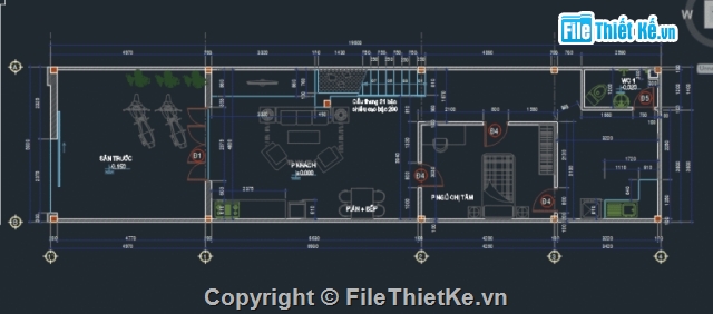 Kiến trúc nhà phố 2 tầng,nhà phố 2 tầng 5x19.6m,nhà phố 2 tầng,bản vẽ cad nhà phố 2 tầng,bản vẽ kiến trúc nhà phố 2 tầng