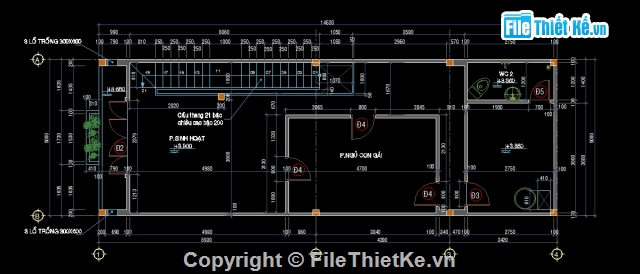 Kiến trúc nhà phố 2 tầng,nhà phố 2 tầng 5x19.6m,nhà phố 2 tầng,bản vẽ cad nhà phố 2 tầng,bản vẽ kiến trúc nhà phố 2 tầng