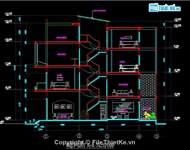 nhà phố 3.5 tầng,nhà kích thước 5 x 15m,nhà 3.5 tầng đẹp