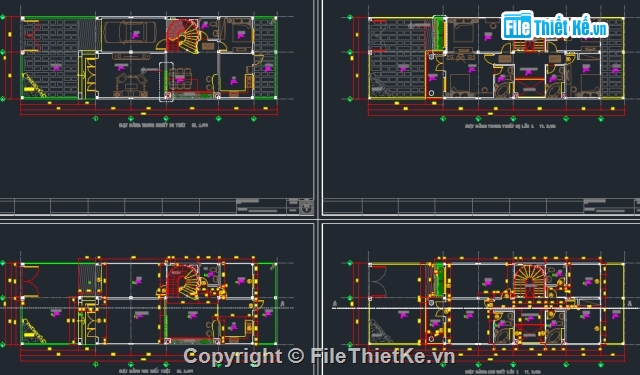 Bản vẽ kiến trúc nhà phố,1 trệt 2 lầu,kiến trúc nhà ở,Bản vẽ nhà phố