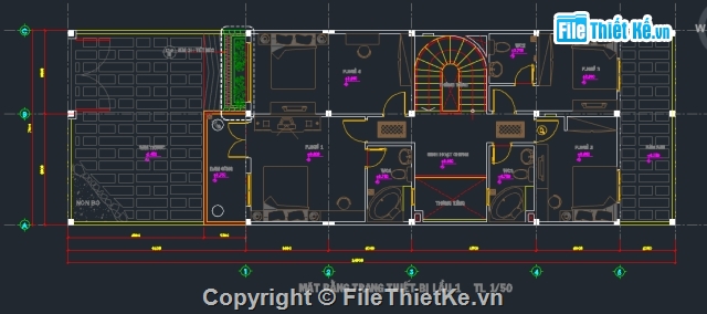 Bản vẽ kiến trúc nhà phố,1 trệt 2 lầu,kiến trúc nhà ở,Bản vẽ nhà phố