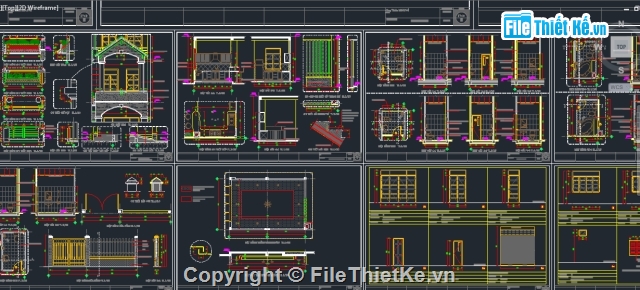 Bản vẽ kiến trúc nhà phố,1 trệt 2 lầu,kiến trúc nhà ở,Bản vẽ nhà phố