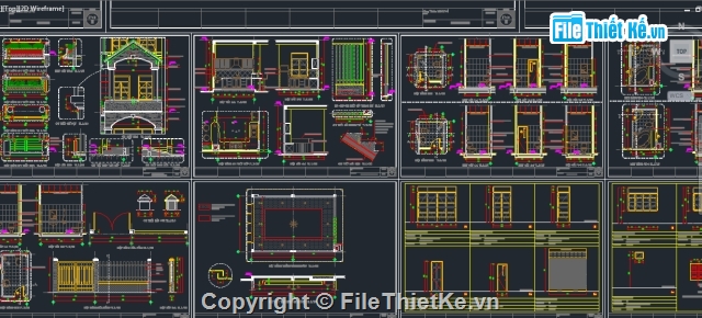 Bản vẽ kiến trúc nhà phố,1 trệt 2 lầu,kiến trúc nhà ở,Bản vẽ nhà phố