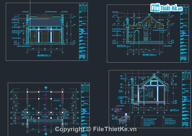 bản vẽ nhà thờ,nhà thờ họ đào,kiến trúc nhà thờ,mẫu nhà thờ họ đào