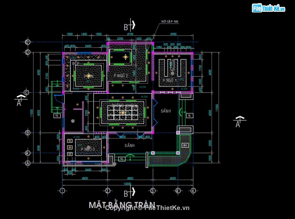 kiến trúc 1  tầng,kiến trúc nhà vườn,bản vẽ nhà vườn 1 tầng