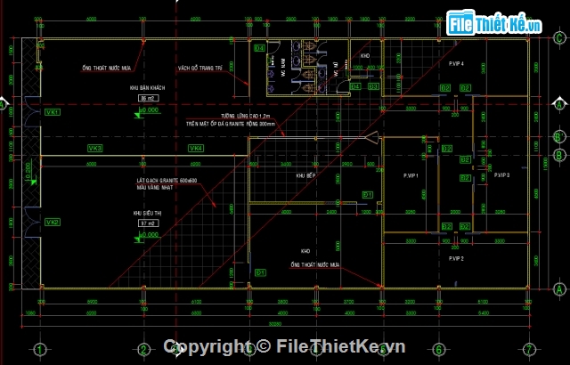 Bản vẽ kiến trúc Nhà hàng,cad kiến trúc siêu thị,siêu thị nhà hàng,bản vẽ nhà hàng siêu thị mini,bản vẽ nhà hàng siêu thị mini 15x30.28m