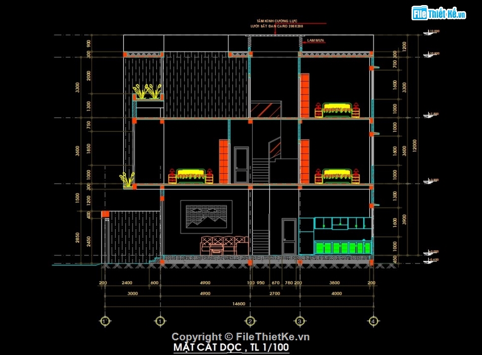 nhà phố 3 tầng,kiến trúc nhà 3 tầng,bản vẽ free nhà 3 tầng