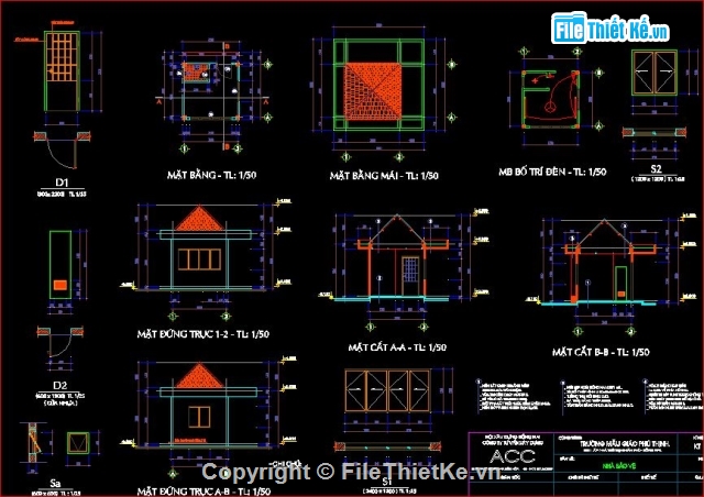 kiến trúc tổng thể,bản vẽ trường mẫu giáo,Trường mẫu giáo Phú Thịnh