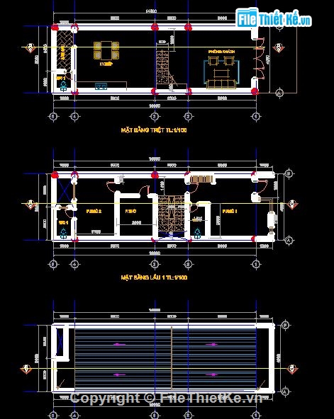 Bản vẽ nhà phố,kết cấu nhà phố,mẫu nhà phố 3 tầng rưỡi