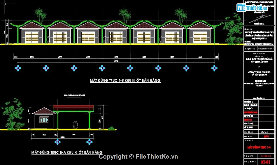 file cad Kiot bán hàng,Bản vẽ Kiot bán hàng,Bản vẽ cad Kiot bán hàng,Bản vẽ cad Kiot 14.4x46.2m