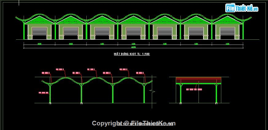 file cad Kiot bán hàng,Bản vẽ Kiot bán hàng,Bản vẽ cad Kiot bán hàng,Bản vẽ cad Kiot 14.4x46.2m