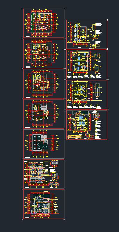 biệt thự 3 tầng,bản vẽ cad biệt thự 3 tầng,mẫu biệt thự 3 tầng,biệt thự 3 tầng 14x14.9m