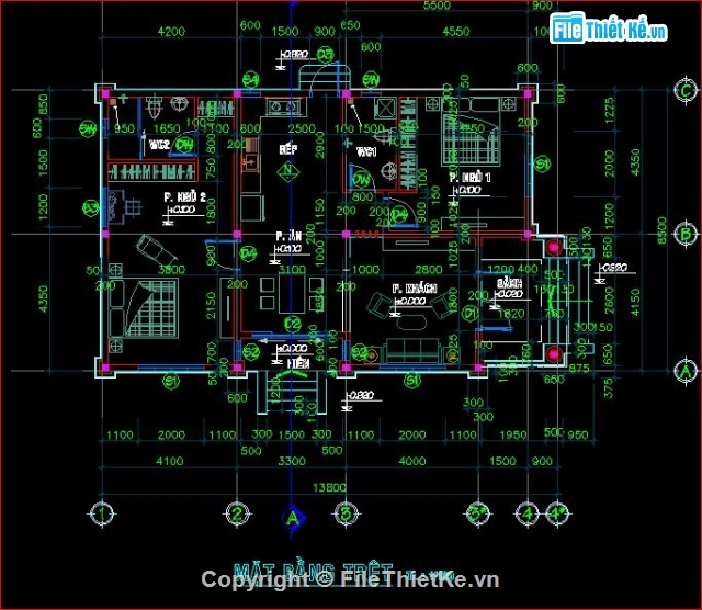 nhà cấp 4 đẹp,nhà kích thước 8.5 x 13.8m,nhà cấp 4 mái thái