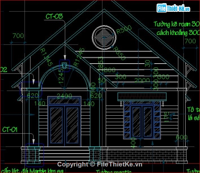 nhà cấp 4 đẹp,nhà kích thước 8.5 x 13.8m,nhà cấp 4 mái thái