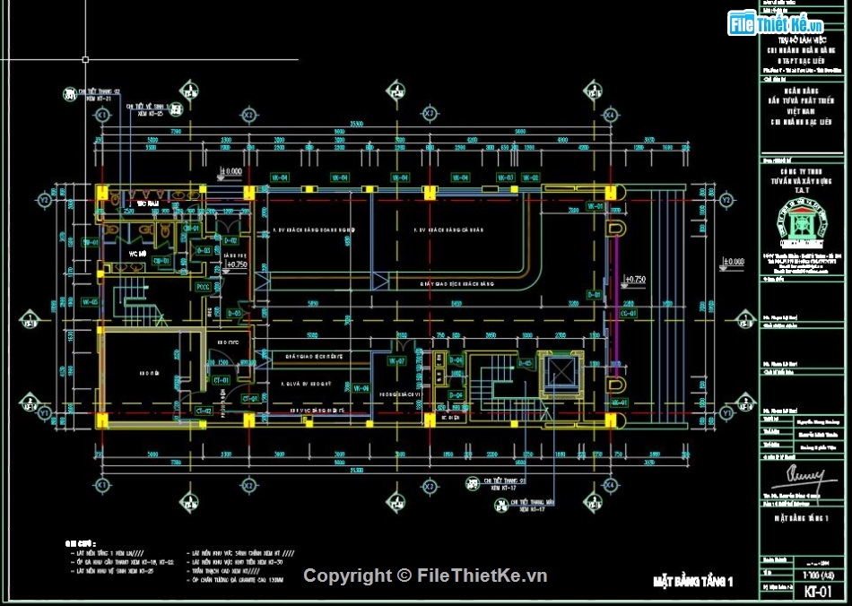 bản vẽ cad ngân hàng,bản vẽ ngân hàng bidv,kiến trúc ngân hàng,hồ sơ thiết kế ngân hàng