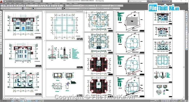 Bản vẽ autocad nhà 2 tầng,thiết kế cad 2 tầng,nhà 2 tầng cad,file cad nhà 2 tầng,cad nhà ởa