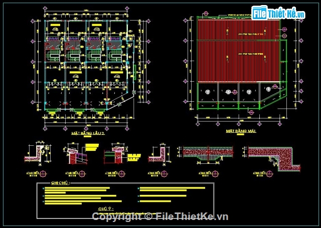 Bản vẽ kiến trúc Nhà,Nhà 4 căn 15.65x15.8m,thiết kế nhà 4 tầng,mẫu nhà 4 căn