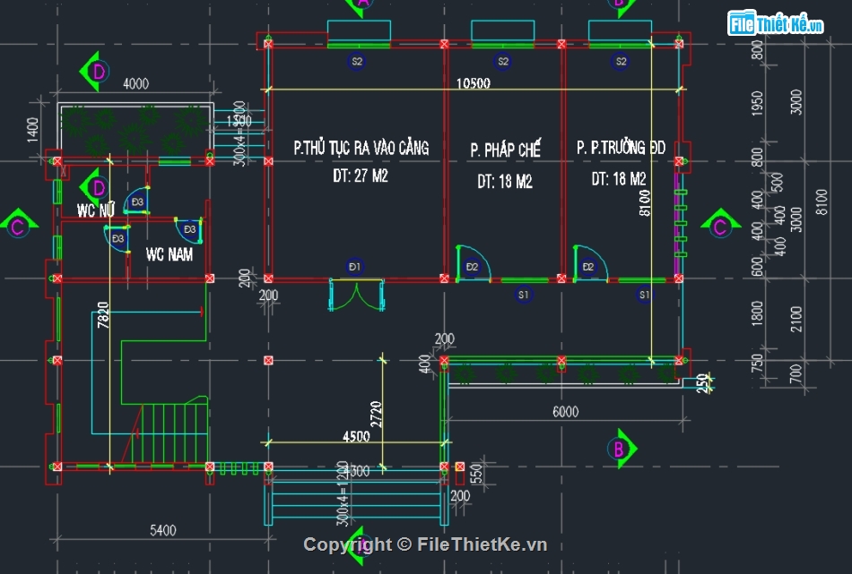 Bản vẽ nhà cảng vụ,bản vẽ nhà công vụ,nhà cảng vụ