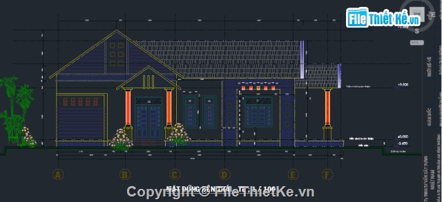 kiến trúc nhà cấp 4,nhà cấp 4,nhà cấp 4 11.7x18.1m,Nhà cấp 4 11.7x18.1m