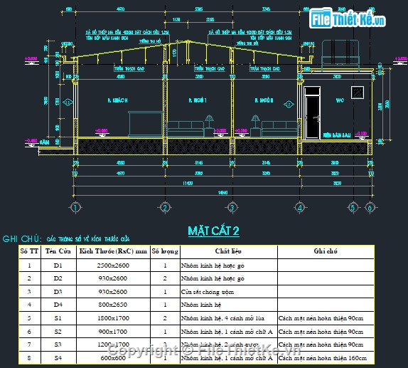 nhà cấp 4,file autocad nhà cấp 4,nhà cấp 4 file cad,Cad kiến trúc nhà cấp 4