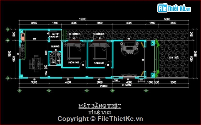 nhà cấp 4,file sketchup,mẫu nhà cấp 4,kiến trúc nhà cấp 4