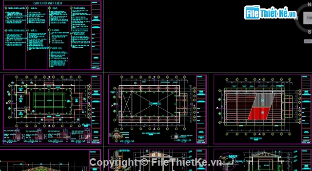 nhà đa năng 14x27.6m,nhà đa năng,nhà đa năng 1 tầng,Filethietke nhà đa năng