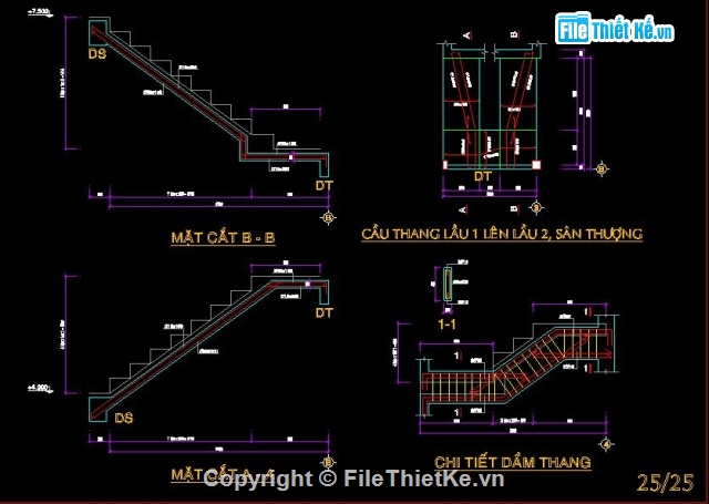 mẫu nhà 4 tầng,bản vẽ nhà 4 tầng,nhà kích thước 4 x 13m