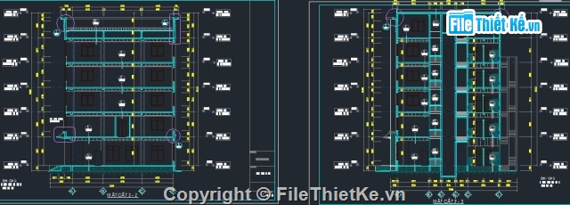 Bản vẽ kiến trúc Nhà,cad cầu thang,kiến trúc 6 tầng,Nhà làm việc 6 tầng