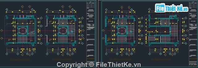 Bản vẽ kiến trúc Nhà,cad cầu thang,kiến trúc 6 tầng,Nhà làm việc 6 tầng