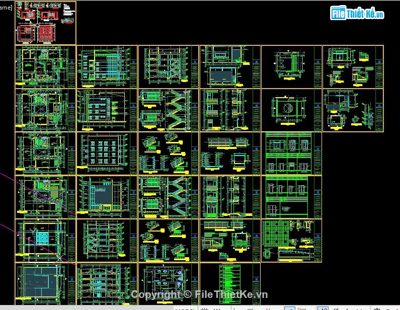 Bản vẽ cad Chi cục thuế,File cad chi cục thuế,bản vẽ chi cục thuế,Hồ sơ chi cục thuế 3 tầng
