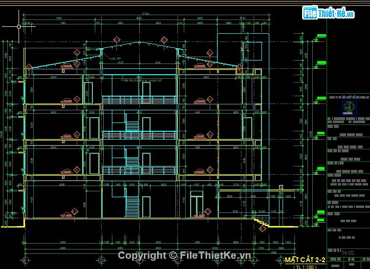 Bản vẽ cad Chi cục thuế,File cad chi cục thuế,bản vẽ chi cục thuế,Hồ sơ chi cục thuế 3 tầng