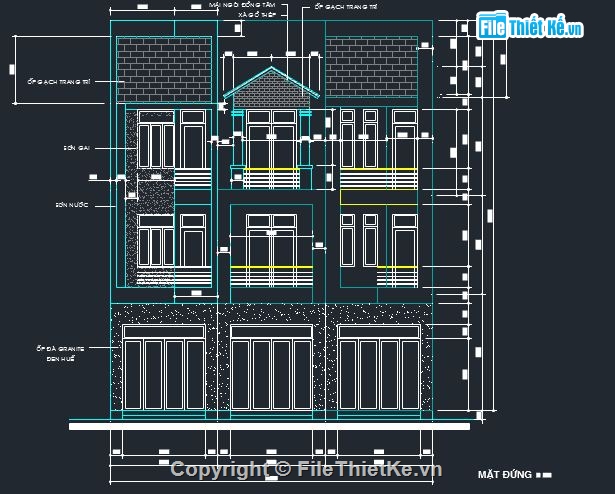 nhà 3 tầng,mẫu nhà phố,nhà phố liền kề,Nhà phố 3 tầng